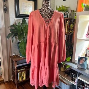 CUTE PEACH OLD NAVY DRESS